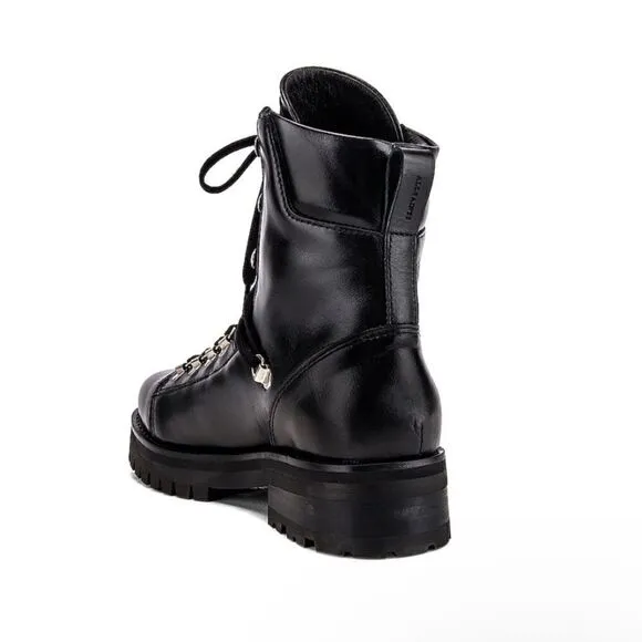 New All Saints Franks Lace up boots black leather
