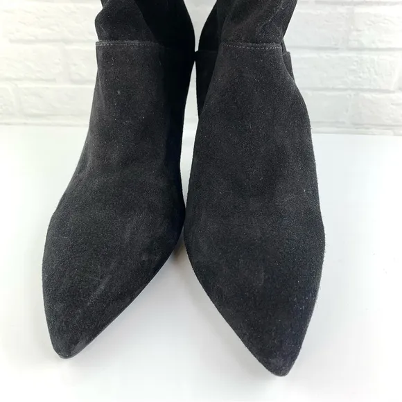 NEW! All Saints Orlana Black Suede Slouch Boots Size 40