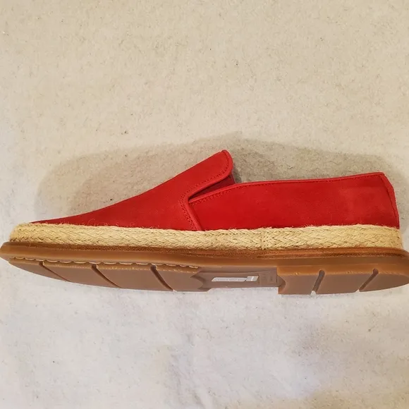New Aquatalia Zayn Suede Loafer Red Size10.5 Shoes