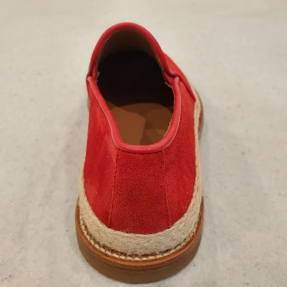 New Aquatalia Zayn Suede Loafer Red Size10.5 Shoes