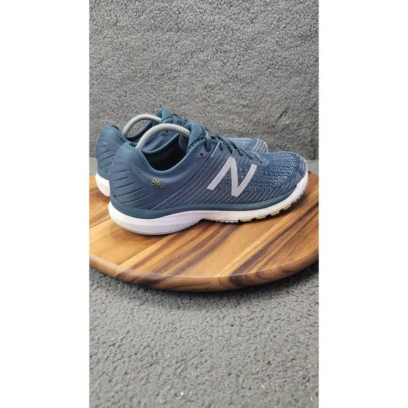 New Balance 860 v10 Shoes Blue Gray Mens Size 11.5 W Running Sneakers Athletic