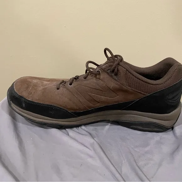 New Balance MW1300DD Mens Brown Leather Waterproof Trail Hiking Shoes US 14 4E