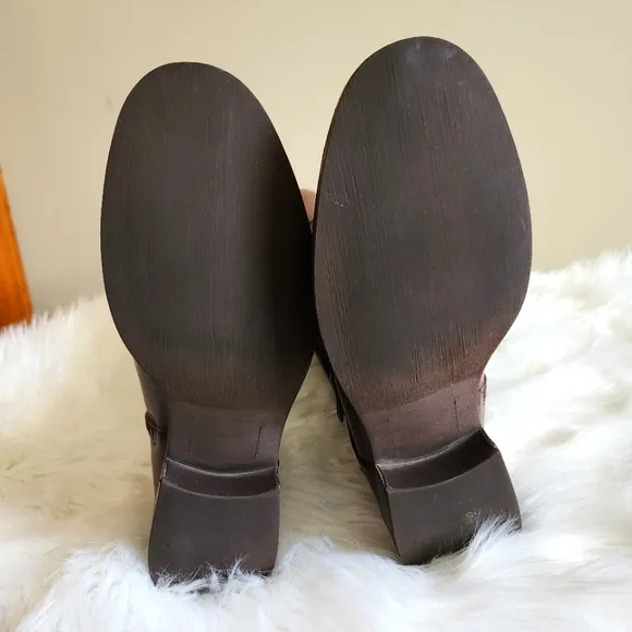 NEW Boots Genuine Leather Knee High Motorcycle Buckles Biker Riding Horse