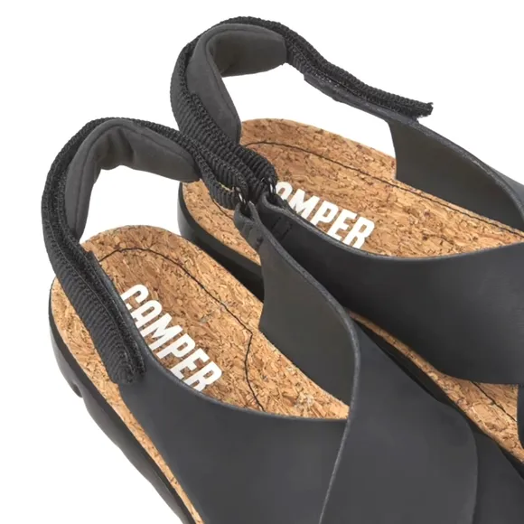 NEW Camper Oruga Lug Sole Adjustable Sandal Black Size 9 (39)
