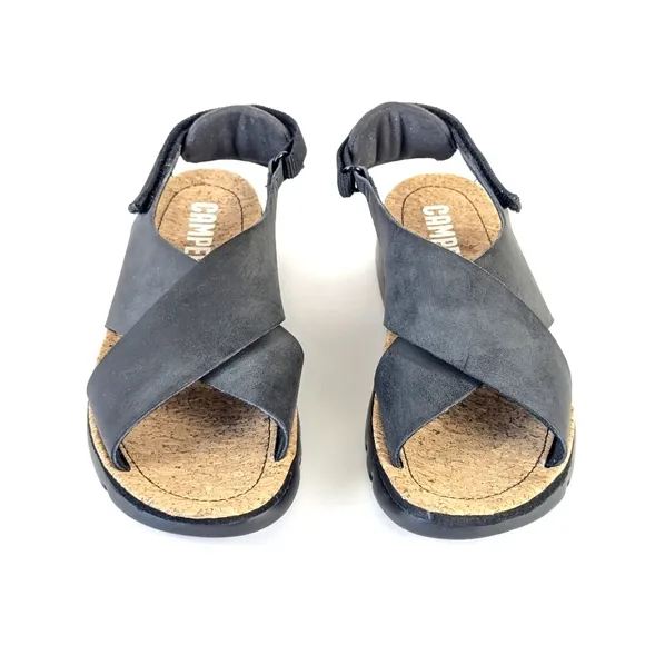 NEW Camper Oruga Lug Sole Adjustable Sandal Black Size 9 (39)