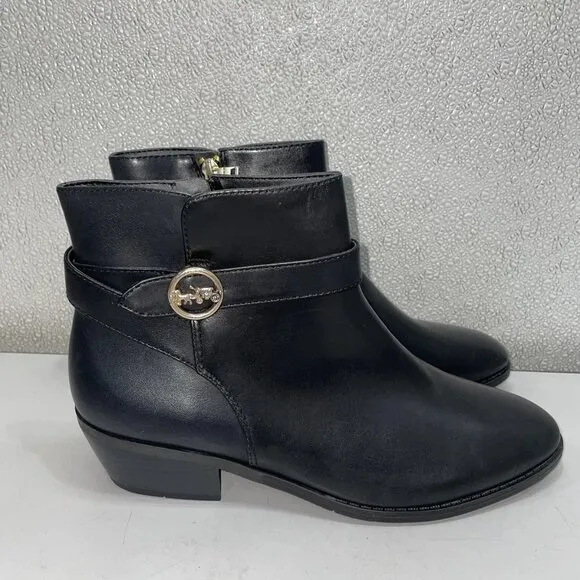 NEW COACH Debi Leather Bootie – Women's 9 – Black – New Without Box