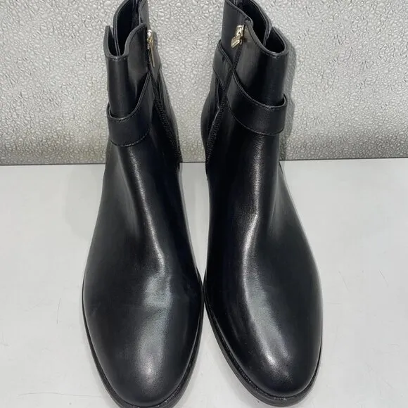 NEW COACH Debi Leather Bootie – Women's 9 – Black – New Without Box