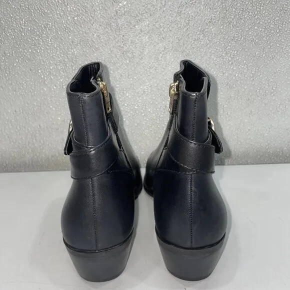 NEW COACH Debi Leather Bootie – Women's 9 – Black – New Without Box