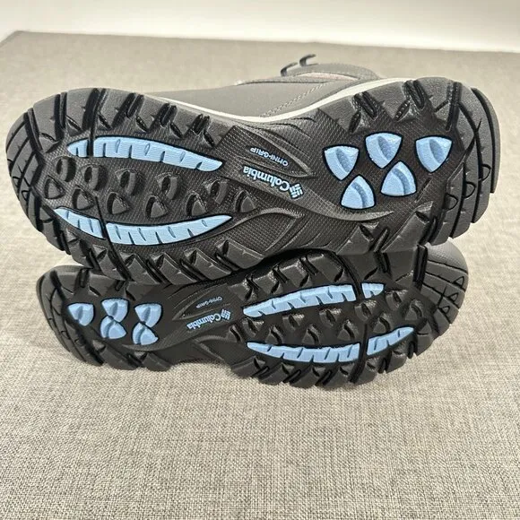 New! Columbia Women's Newton Ridge‎ Shoes Waterproof Hiking 5.5 Gray MSRP: $100