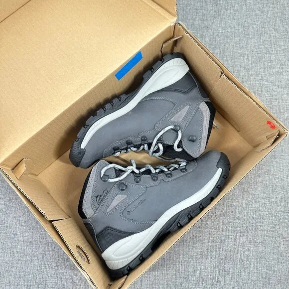New! Columbia Women's Newton Ridge‎ Shoes Waterproof Hiking 5.5 Gray MSRP: $100