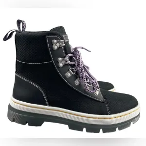 NEW Dr. Martens COMBS WOMEN POLY LEATHER CASUAL BOOTS Lace Up Hiking Pull Tab‎