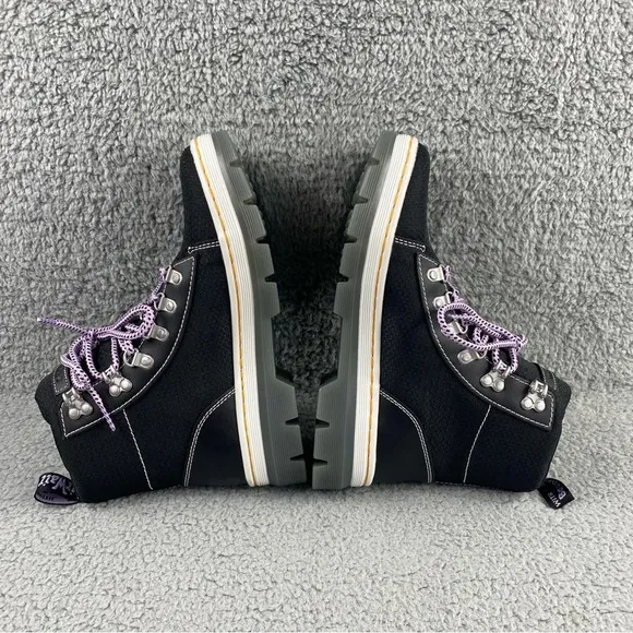 NEW Dr. Martens COMBS WOMEN POLY LEATHER CASUAL BOOTS Lace Up Hiking Pull Tab‎