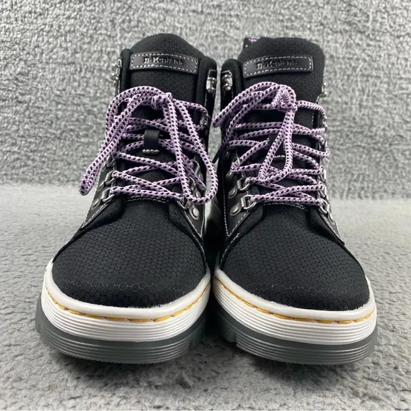 NEW Dr. Martens COMBS WOMEN POLY LEATHER CASUAL BOOTS Lace Up Hiking Pull Tab‎