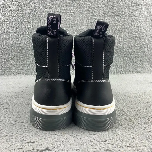 NEW Dr. Martens COMBS WOMEN POLY LEATHER CASUAL BOOTS Lace Up Hiking Pull Tab‎