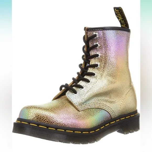 NEW Dr. Martens Women's 1460 Sand Rainbow Ray Boots size 5