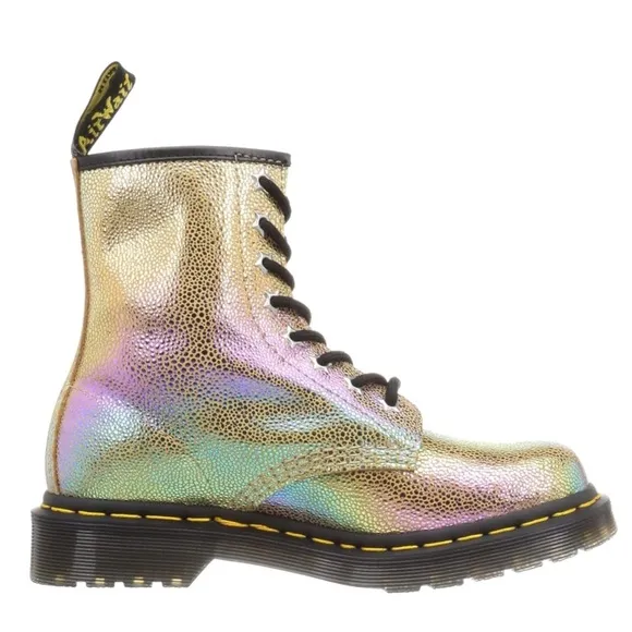 NEW Dr. Martens Women's 1460 Sand Rainbow Ray Boots size 5