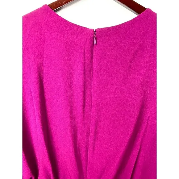 New Dress The Population Amada Women Sz XXL Sheath Dress Dark Magenta Blouson H2