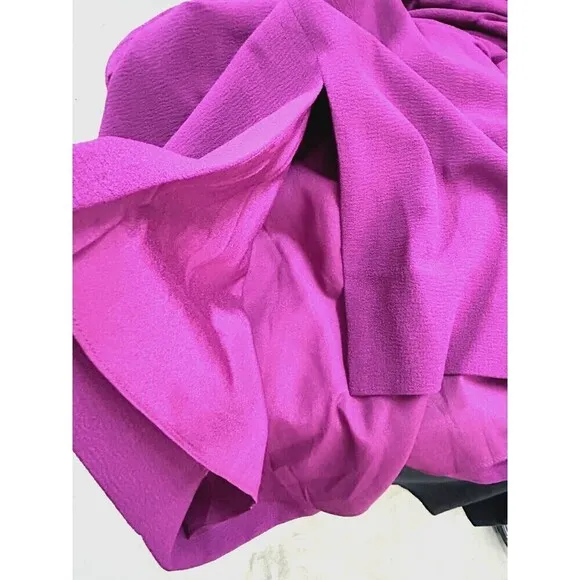 New Dress The Population Amada Women Sz XXL Sheath Dress Dark Magenta Blouson H2