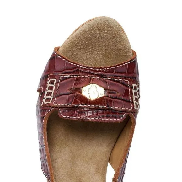 New DSQUARED2 US 6 Women Shoes Brown Leather Open Toe Platform High Heel Sandals
