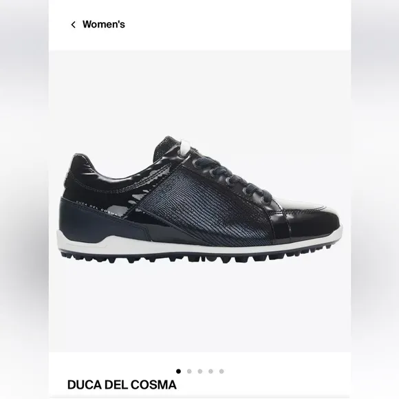 NEW DUCA DEL COSMA Caldes Women's Golf Shoe - Navy, size 7