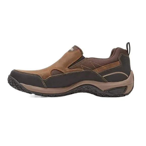 NEW DUNHAM men's cloud plus waterproof slip-on shoes in brown