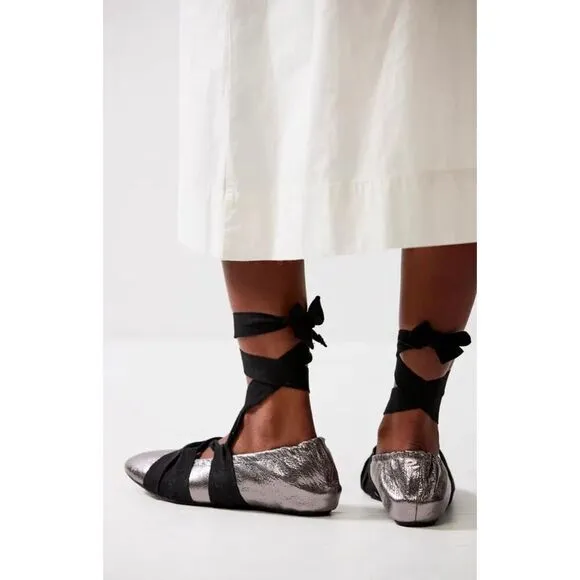 New Free People Cece Wrap Ballet Flats Size 7