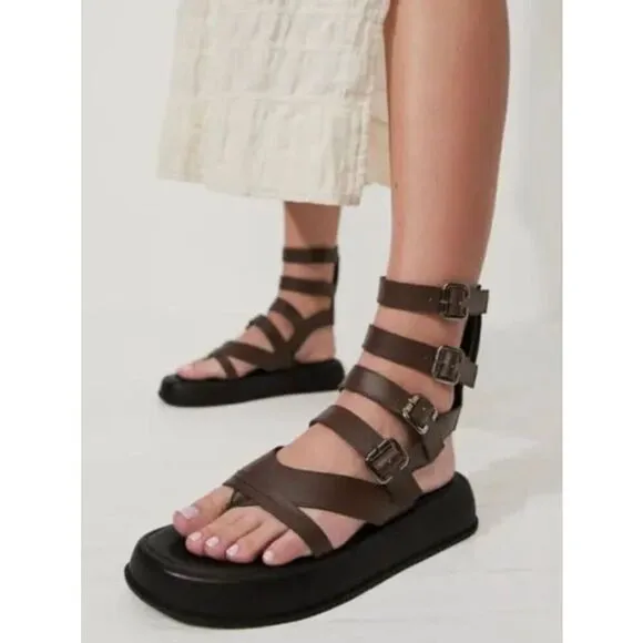 New Free People Jojo Gladiator Sandals Size 39