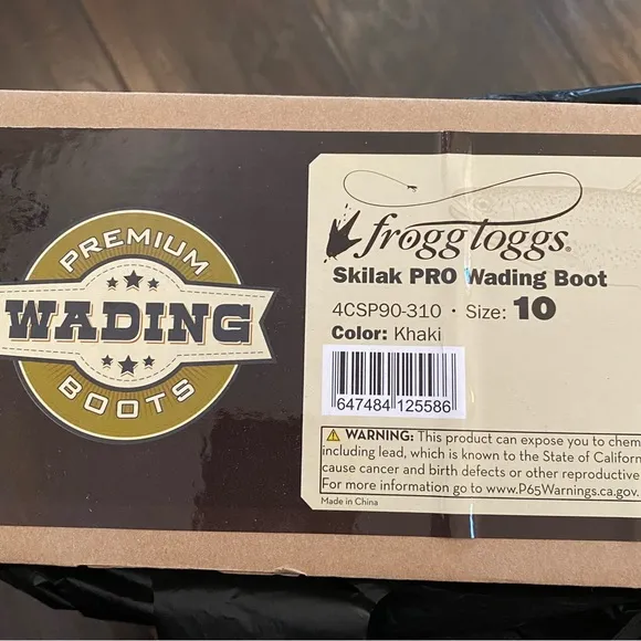 New Frogg Toggs Skilak Pro mens wading boots size 10