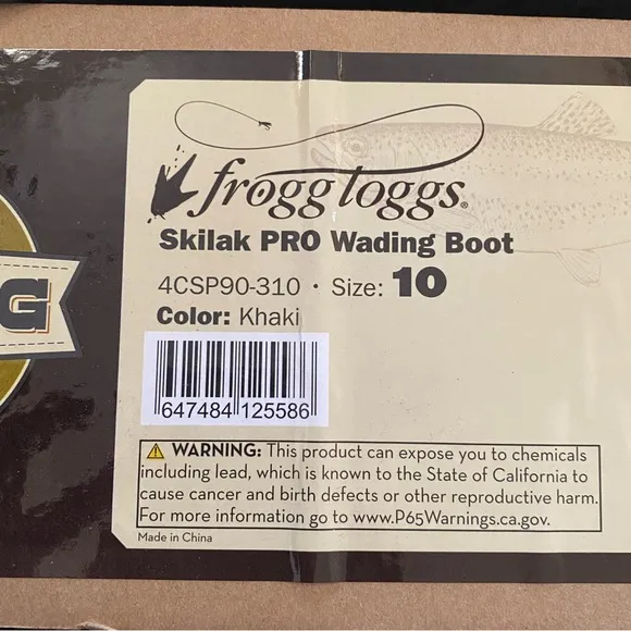 New Frogg Toggs Skilak Pro mens wading boots size 10
