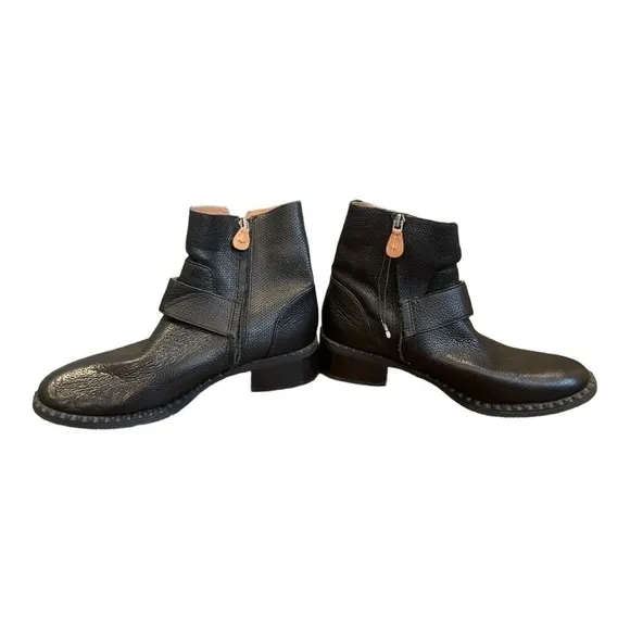 New! gentle souls Best Slit Leather Motorcycle Ankle Boots