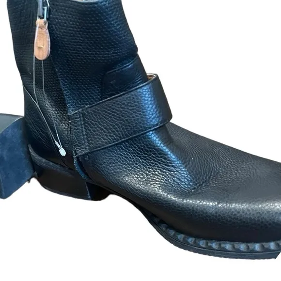 New! gentle souls Best Slit Leather Motorcycle Ankle Boots