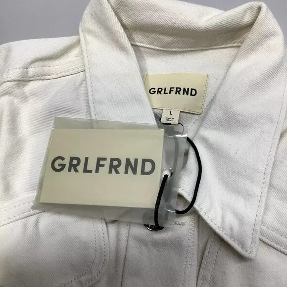 NEW GRLFRND Women's Jacket Amelia Conched Waist Size L Canyon