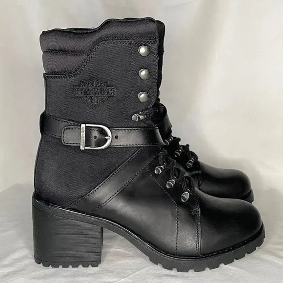 NEW Harley-Davidson Women's Motorcycle Boots D87226 Size 8.5 Medium