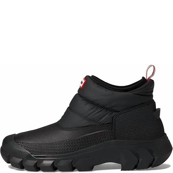 NEW HUNTER men's intrepid ankle snow boot in black