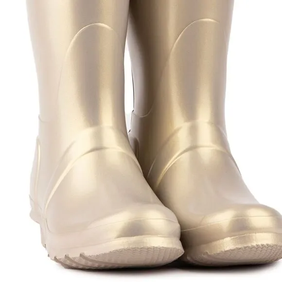 NEW HUNTER Original Tall Nebula Boots Pale Gold for women 864mn