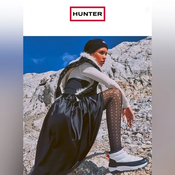 🔥NEW🔥 HUNTER Women’s 8 Intrepid Short Buckle Snow Winter Waterproof Boots NWT