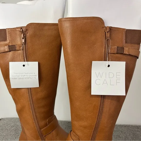 👢New in Box Naturalizer Womens Wide Calf Jillian Leather Boot Boots 9.5M