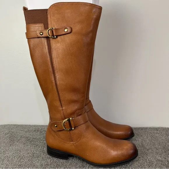 👢New in Box Naturalizer Womens Wide Calf Jillian Leather Boot Boots 9.5M