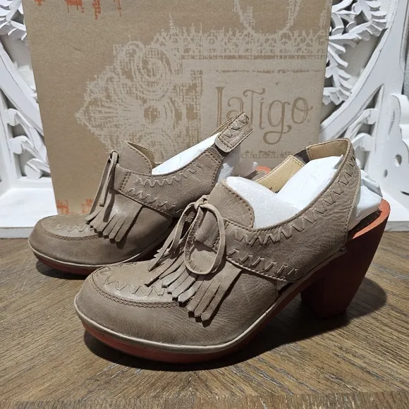 NEW Latigo By Anthropologie Cactus Clogs Stylish Women's Slingback Heels Sz.10