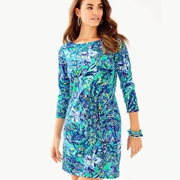 New Lilly Pulitzer Hollee Dress Bennet Blue