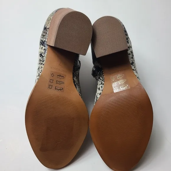NEW MADEWELL rosie snakeskin leather ankle boots