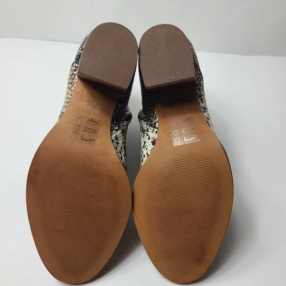 NEW MADEWELL rosie snakeskin leather ankle boots