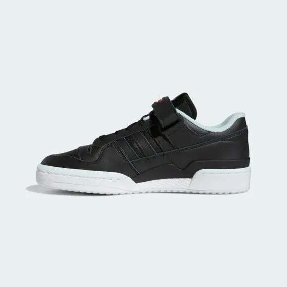 [NEW] Men's adidas Forum Low Shoes Black Size 10.5 HQ4536
