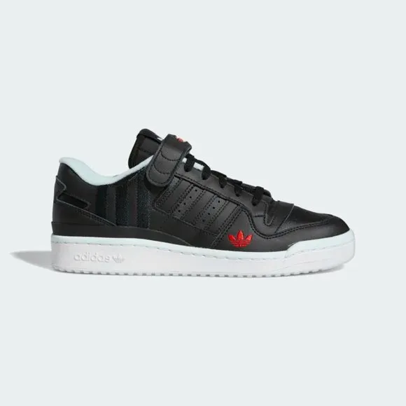 [NEW] Men's adidas Forum Low Shoes Black Size 10.5 HQ4536