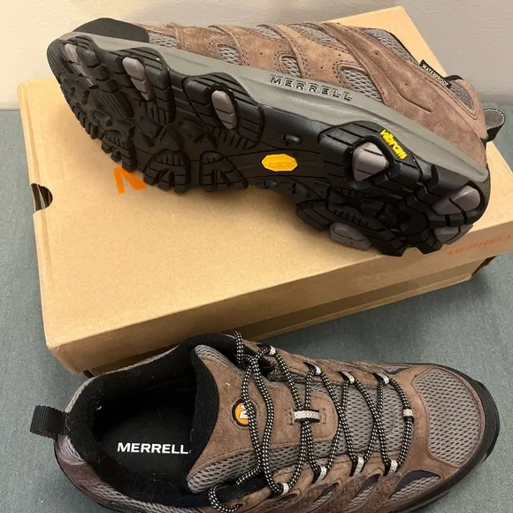 NEW Merrell Men’s Moab 3 WP GTX Style J035799 Braken 12.5 Hiking Shoes Brown