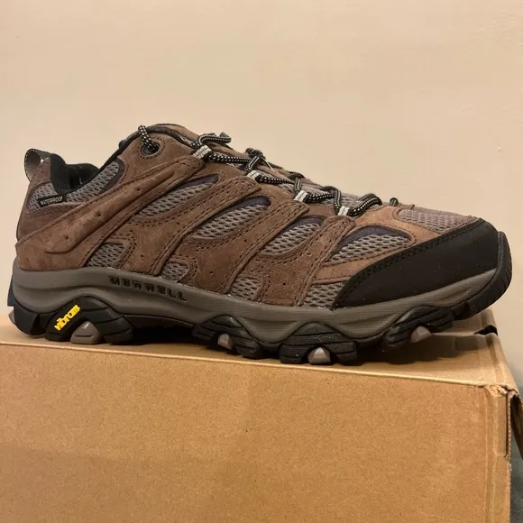 NEW Merrell Men’s Moab 3 WP GTX Style J035799 Braken 12.5 Hiking Shoes Brown