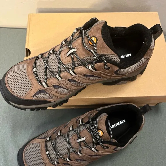 NEW Merrell Men’s Moab 3 WP GTX Style J035799 Braken 12.5 Hiking Shoes Brown