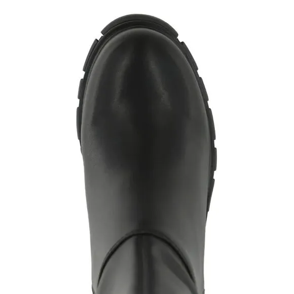 New MIA Tiera Chunky Knee High black leather motorcycle horse Riding Boots 6