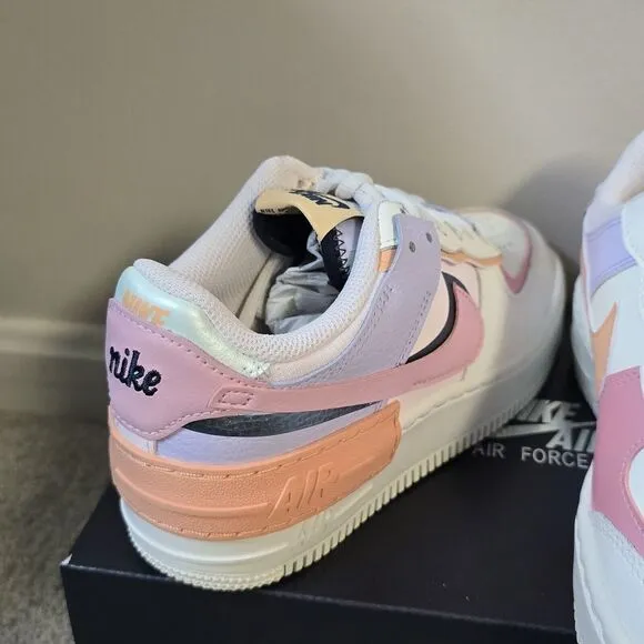 New Nike‎ Air Force 1 Shadow Orange Chalk Pink Glaze CI0919 111 Women Size 6