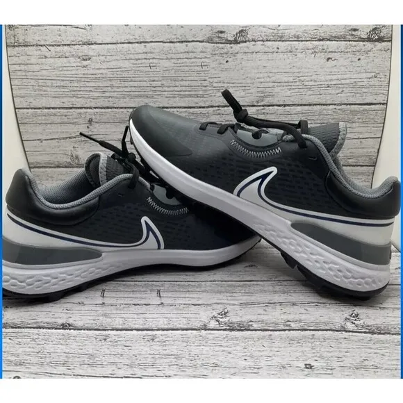 New Nike Infinity Pro 2 Wide Golf Shoes DM8449-001 Black Gray Size 9 Wide (W)